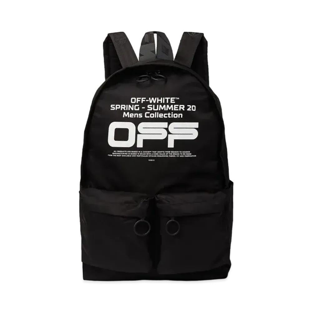 OFF-WHITE Shell Logo Backpack "Black"