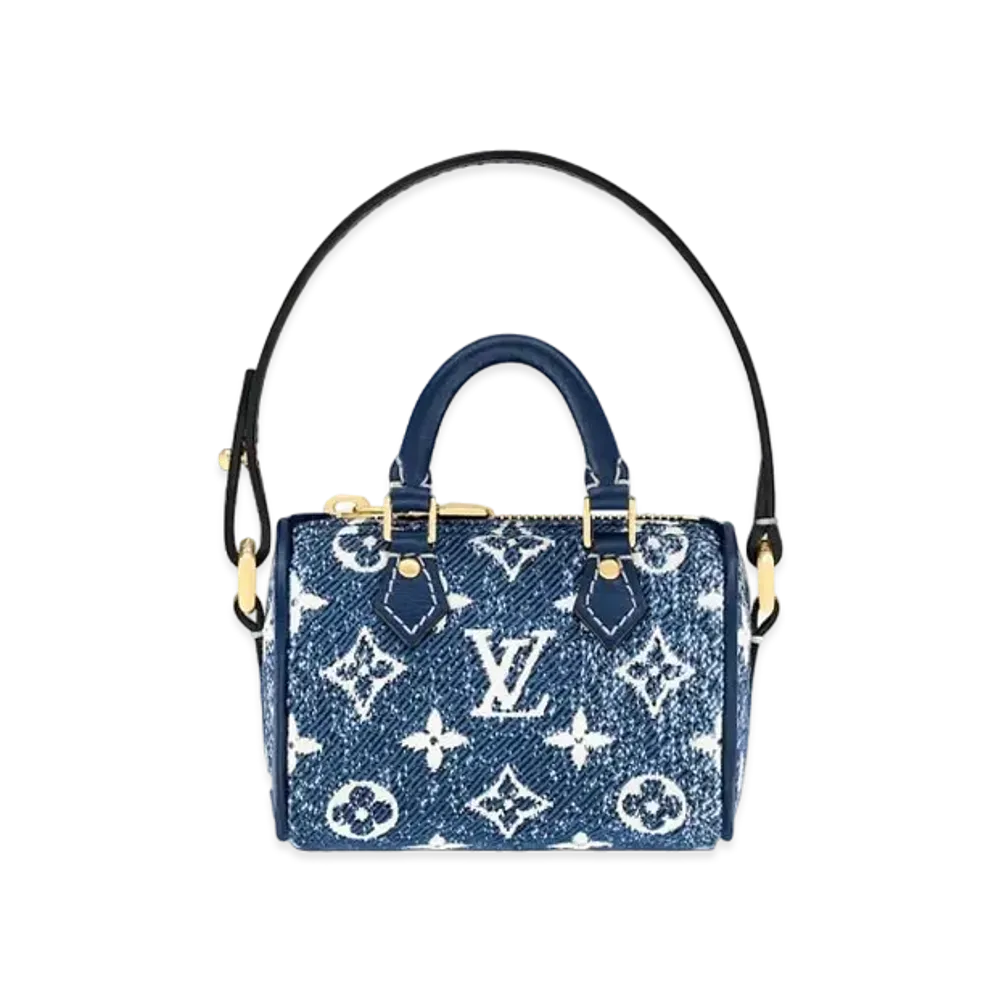 Louis Vuitton Micro Speedy Denim Bag Charm