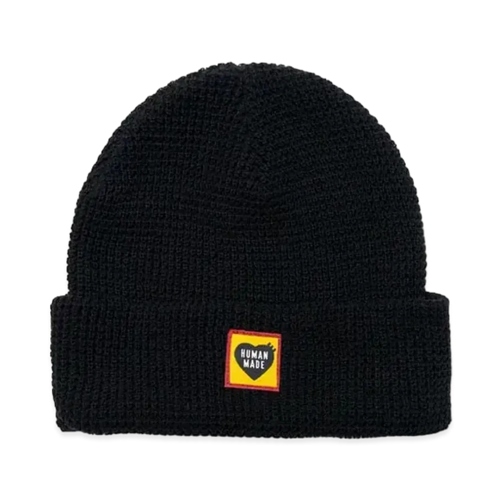 HUMAN MADE Waffle Beanie "Black"