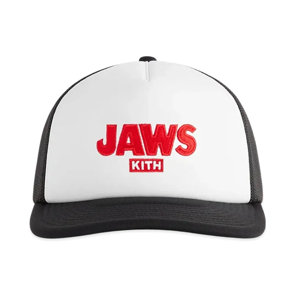 Kith x JAWS Ripple Poly Foam Nolan Trucker Hat "Black"