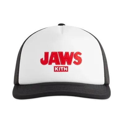 Kith x JAWS Ripple Poly Foam Nolan Trucker Hat "Black"