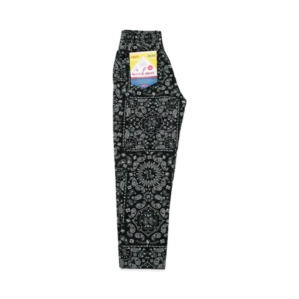 COOKMAN Chef Pants Paisley "Paisley/Black"