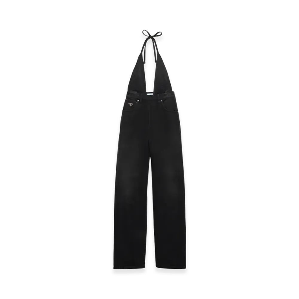 PRADA Women's Denim Jumpsuit "Black"