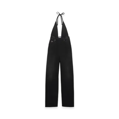 PRADA Women's Denim Jumpsuit "Black"