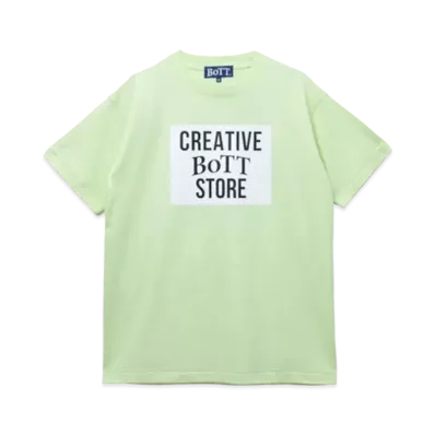 creative drug store Square Logo S/S Tee "Lime"