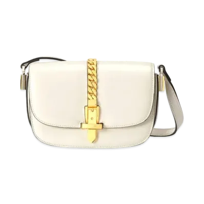 GUCCI Sylvie 1969 Mini Shoulder Bag "White"