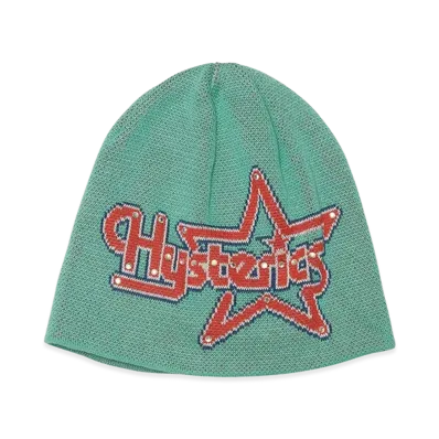 HYSTERIC GLAMOUR Star Logo Beanie "Green"