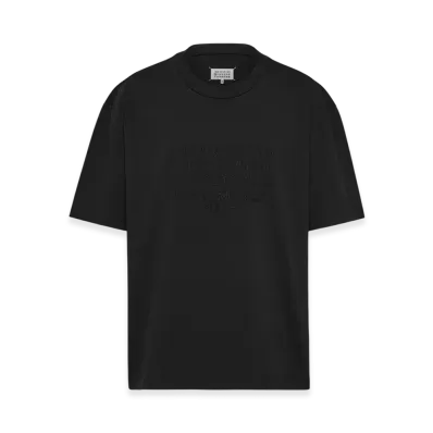 Maison Margiela Men's Embroidered Logo T-Shirt "Black"