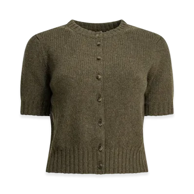 KHAITE Women's "Nora" Cardigan "Green"
