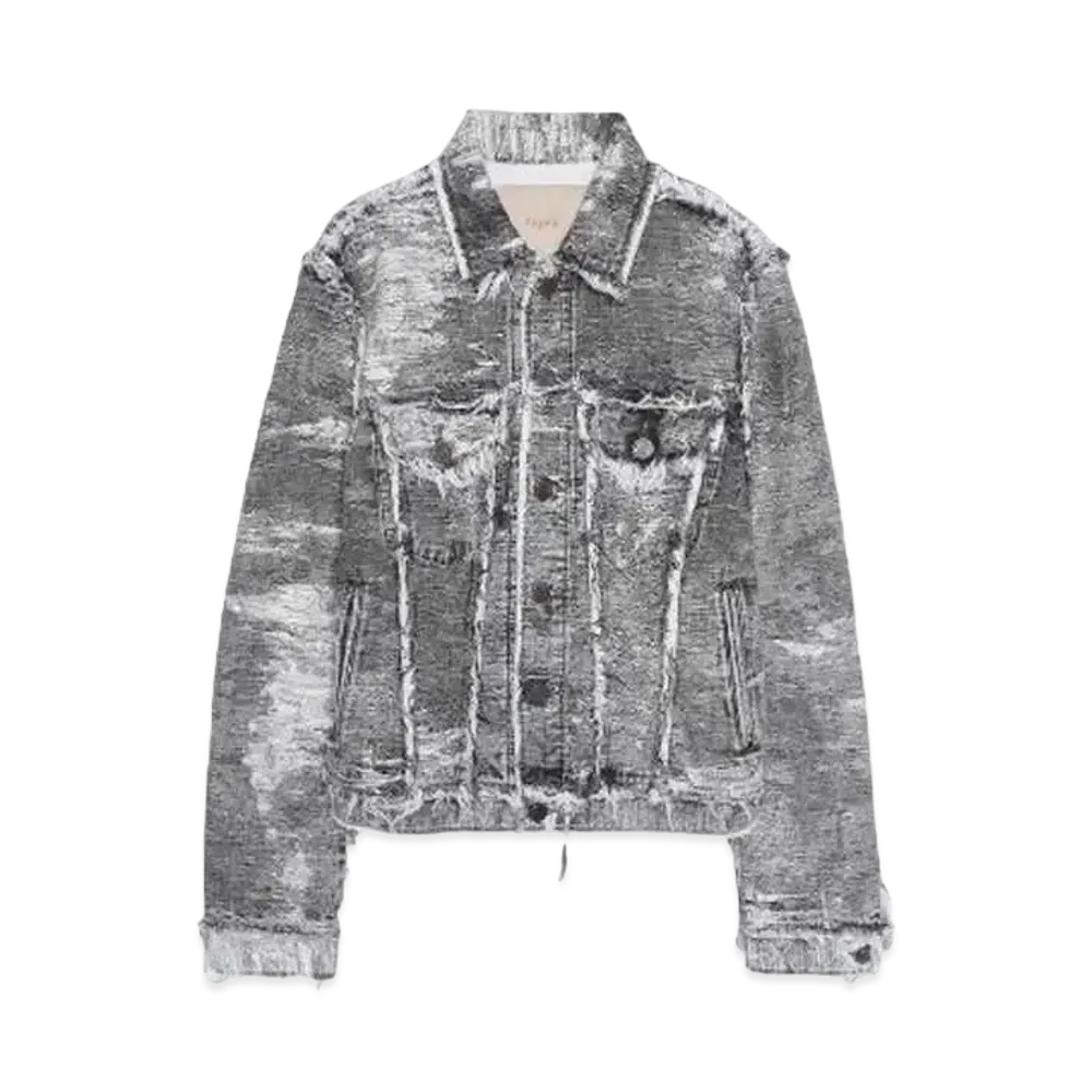 TAAKK 3RD TYPE denim JACKET "BLACK CHEMICAL"