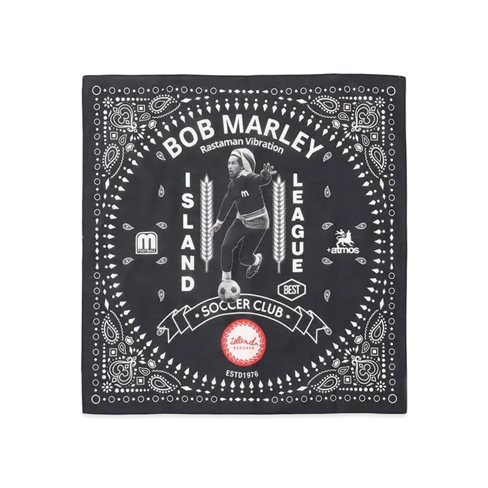 atmos x Bob Marley Foot Ball Bandana "Black"
