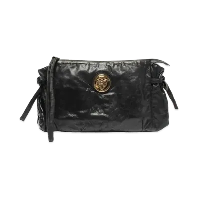 GUCCI Leather Hysteria Clutch Bag "Black"