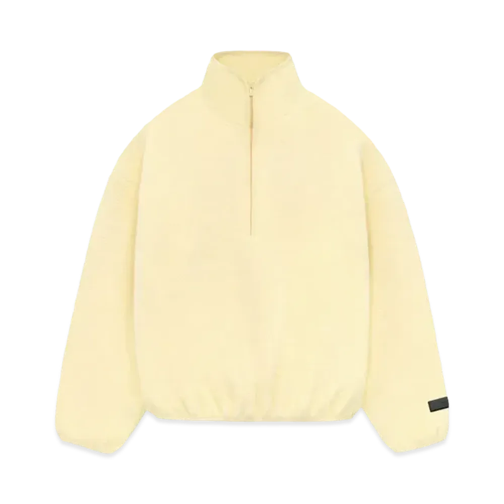 FEAR OF GOD ESSENTIALS Polar Fleece Halfzip Mockneck "Garden Yellow"