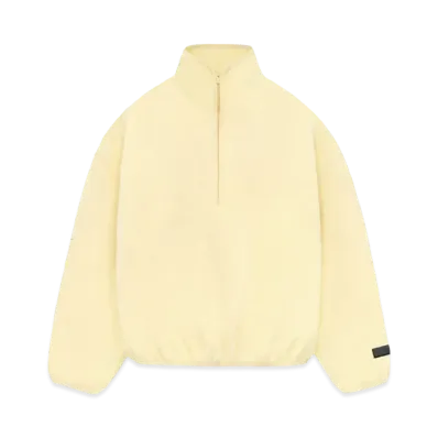 FEAR OF GOD ESSENTIALS Polar Fleece Halfzip Mockneck "Garden Yellow"