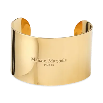 Maison Margiela Logo Wide Cuff Bracelet "Gold"