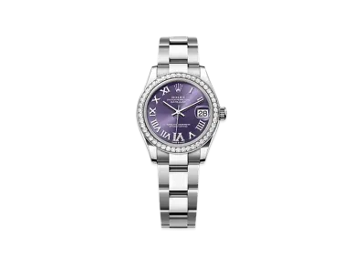 ROLEX Datejust 31 Oystersteel & White Gold Diamonds "Purple"