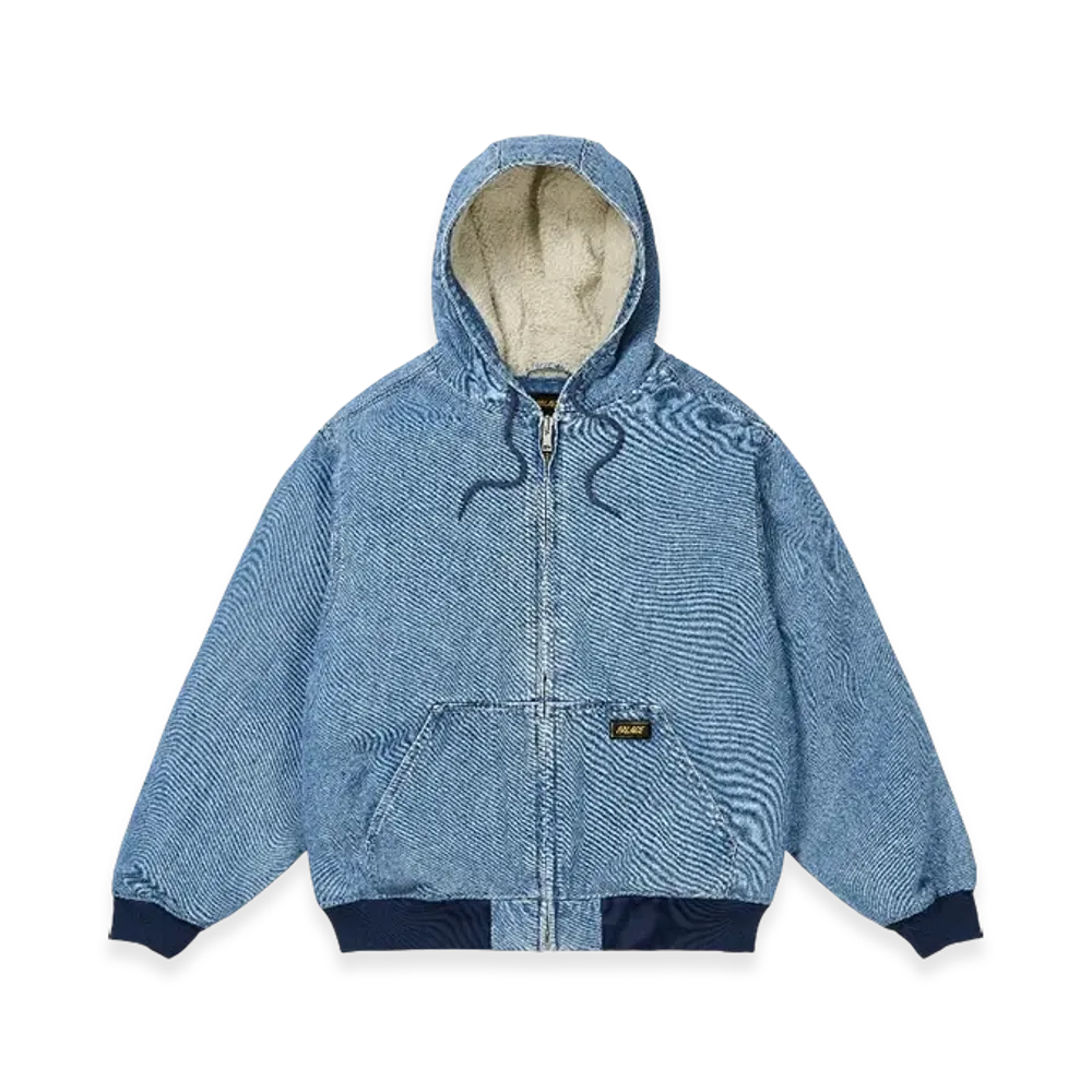 PALACE Hooded Sherp Jacket "Light Stone Wash"