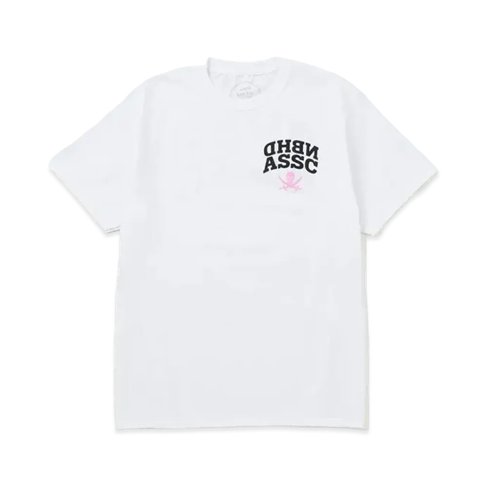 NEIGHBORHOOD NH x ASSC . Tee SS-2 "White/Pink"