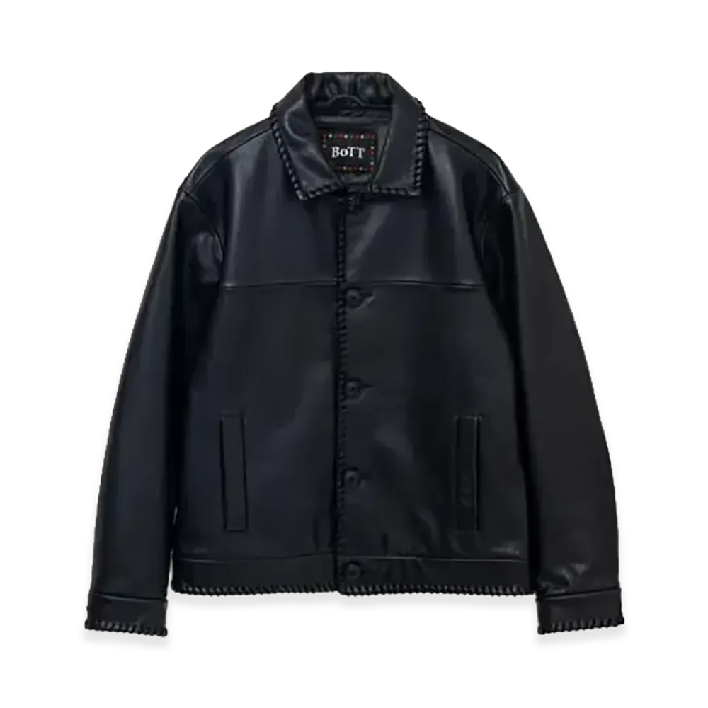 Bott Stitched Leather Jacket "Black"