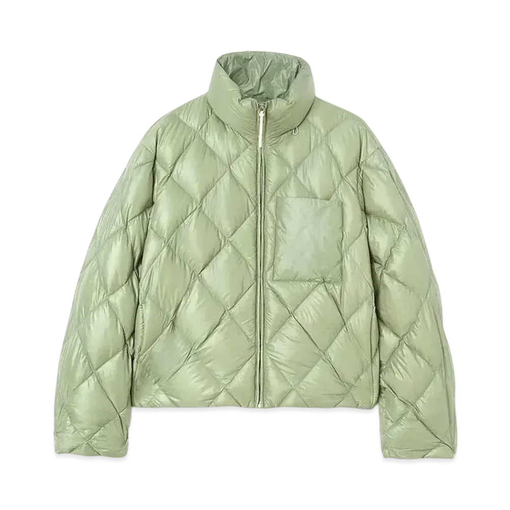 Jil Sander Women's Quilted Down Jacket "Pastel Green"