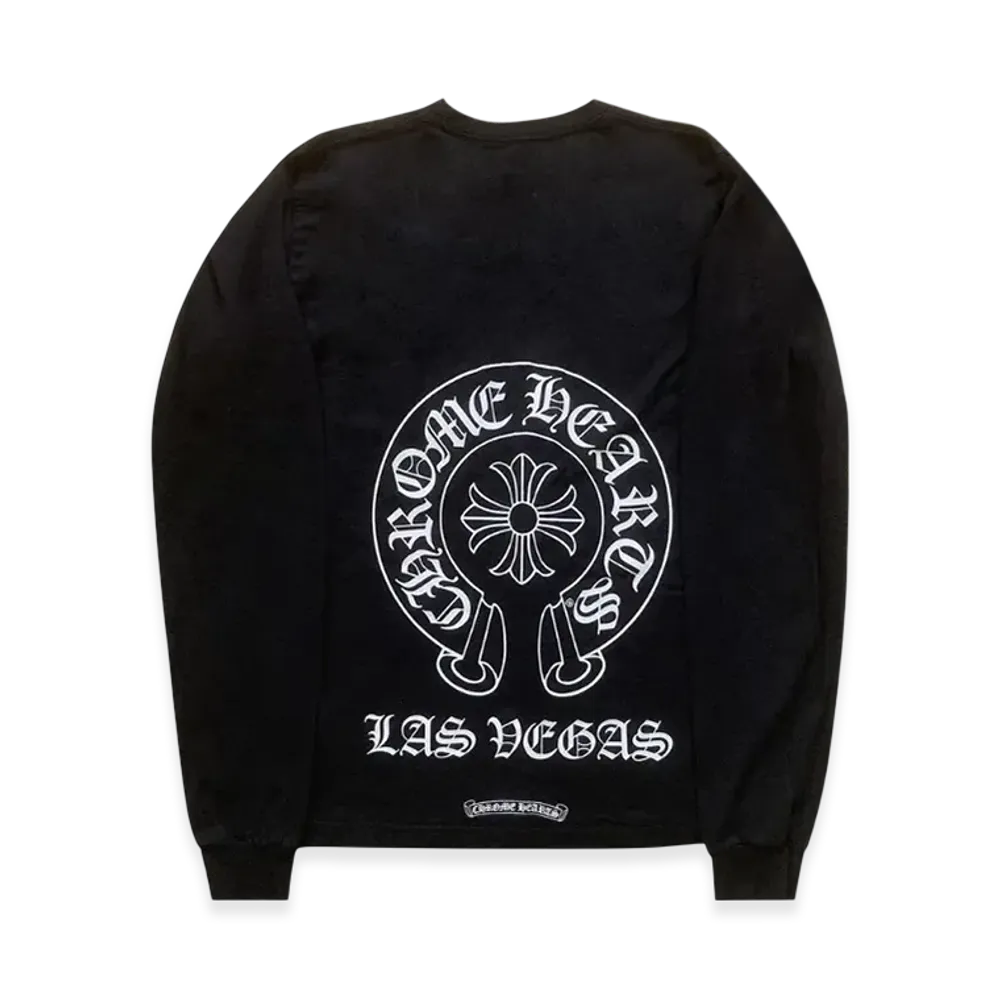 Chrome Hearts Las Vegas Exclusive Horseshoe L/S T-Shirt "Black"