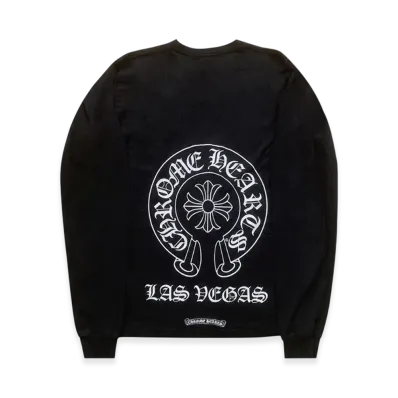 Chrome Hearts Las Vegas Exclusive Horseshoe L/S T-Shirt "Black"