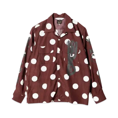 NEEDLES x Sasquatchfabrix. Classic Shirt Eastend Dragon Dot "Red"