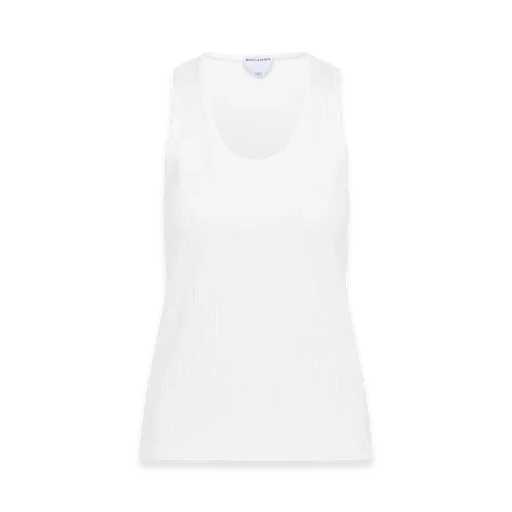 Bottega Veneta Women's Cotton Tank Top "White"