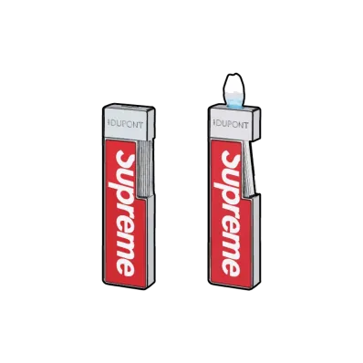 Supreme S.T. Dupont Twiggy Lighter "Red"