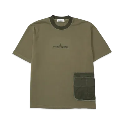 BEAMS x Stone Island T Shirt "Olive"