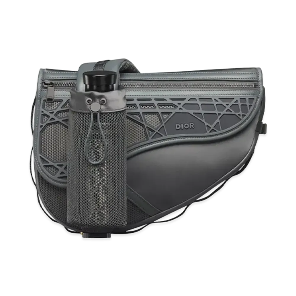 Dior Sahara Saddle Bag Deep Upcycled Nylon Rubber "Gray"