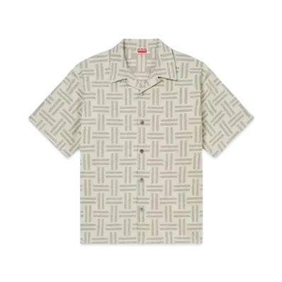 KENZO 'Weave' Hawaiian Shirt "Tan"