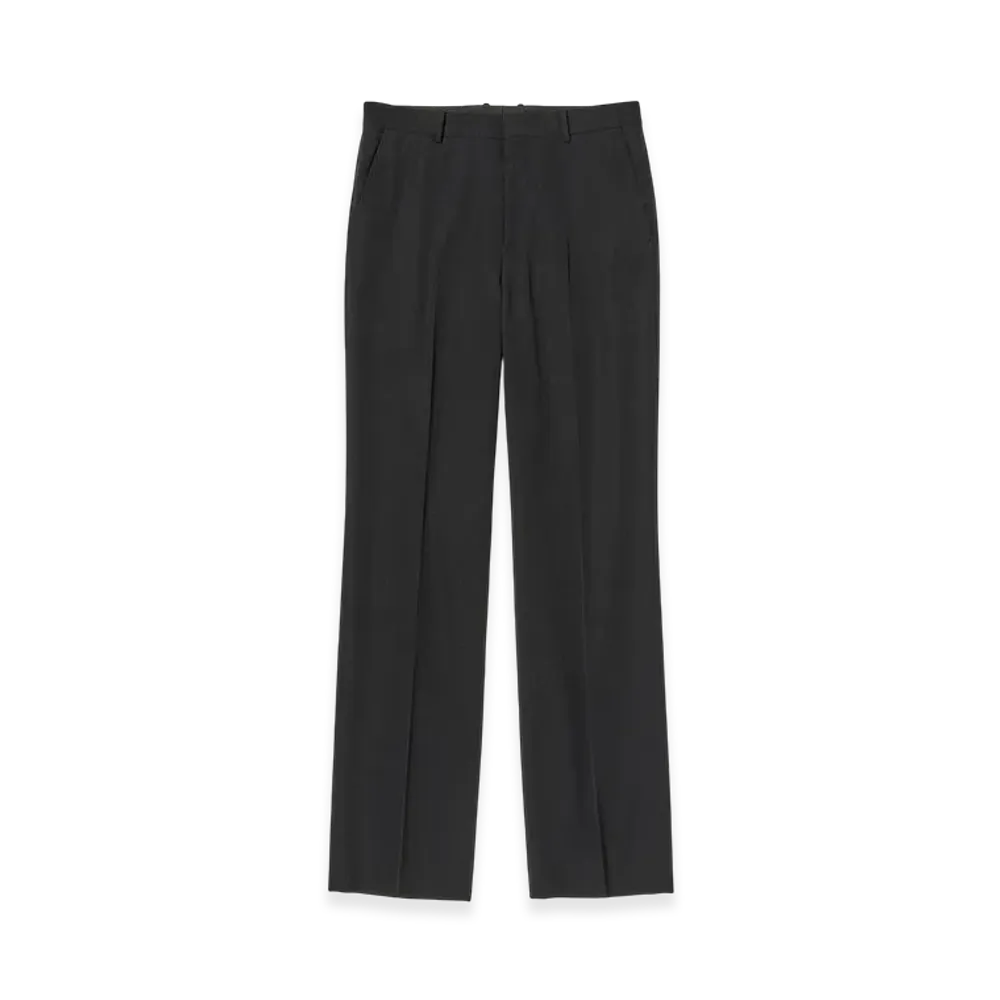 AURALEE Light Wool Max Gabardine Slacks "Top Black"
