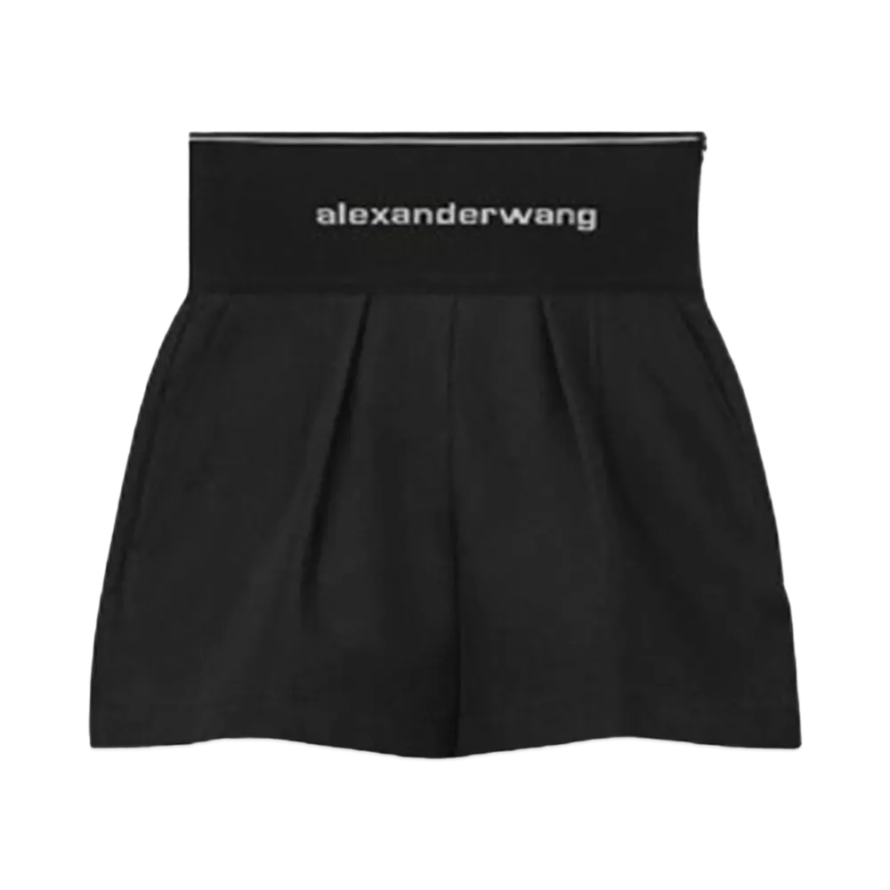 Alexander Wang Cotton Safari Shorts "Black"