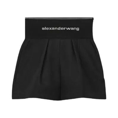 Alexander Wang Cotton Safari Shorts "Black"