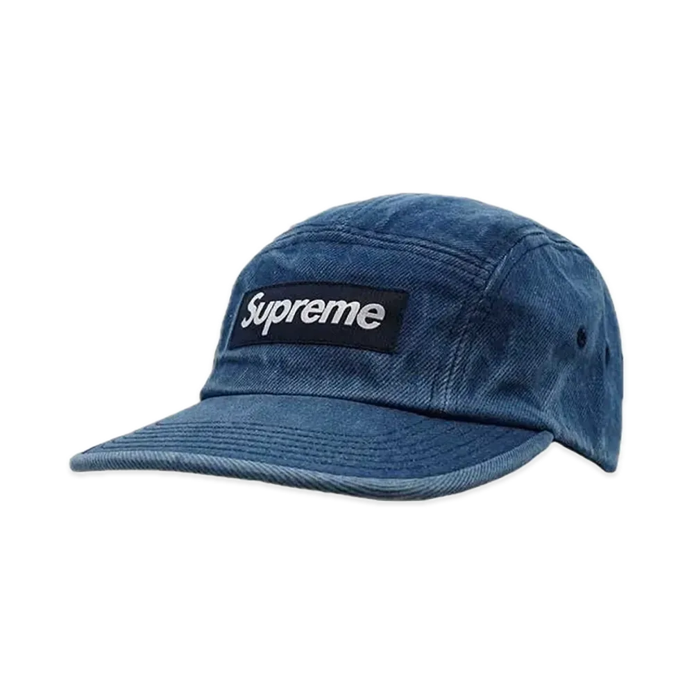 Supreme Washed Chino Twill Camp Cap (24FW) "Denim"