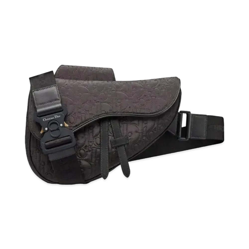 Dior Saddle Bag Dior Oblique Spider "Black"