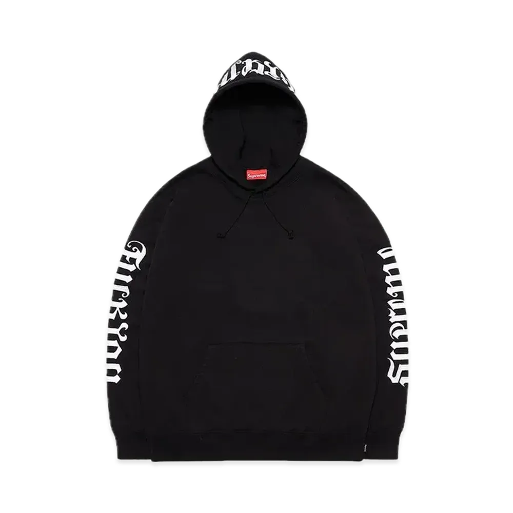 Supreme Ambigram Hooded Sweatshirt "Black"
