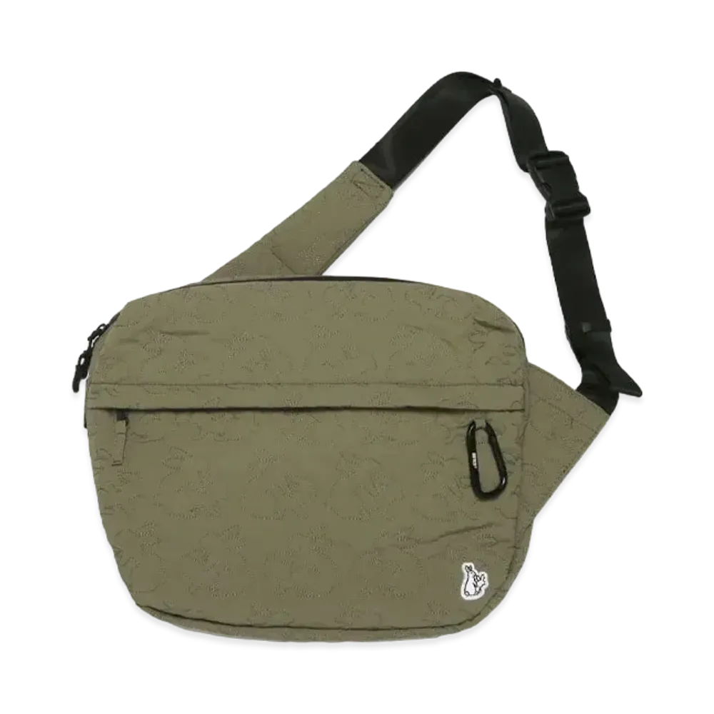 FR2 Rabbits Nylon Quilting Big Body Bag "Khaki"