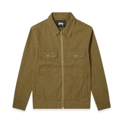 Stussy Check Garage Jacket "Olive"