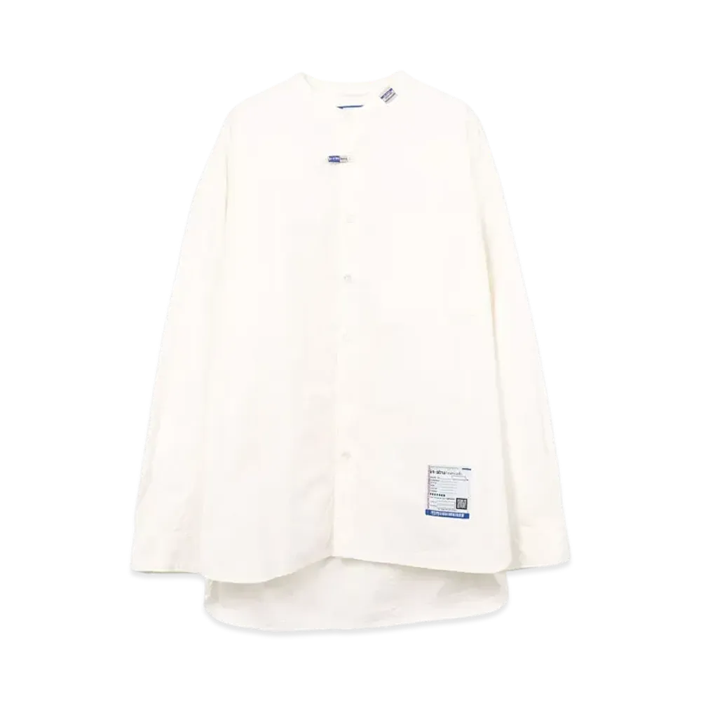 Maison MIHARA YASUHIRO Band Collar Long Sleeve Shirt "White"