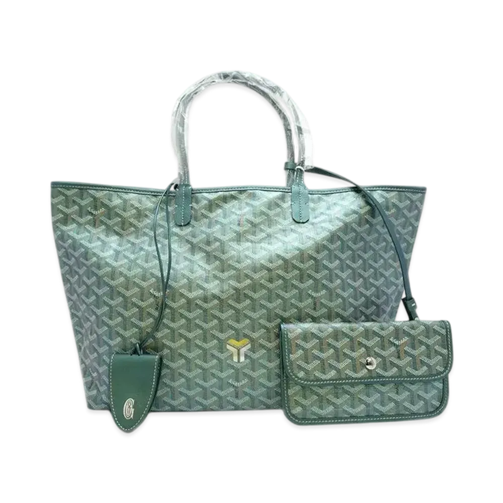 Goyard Saint Louis PM +Croc Bag "Green"