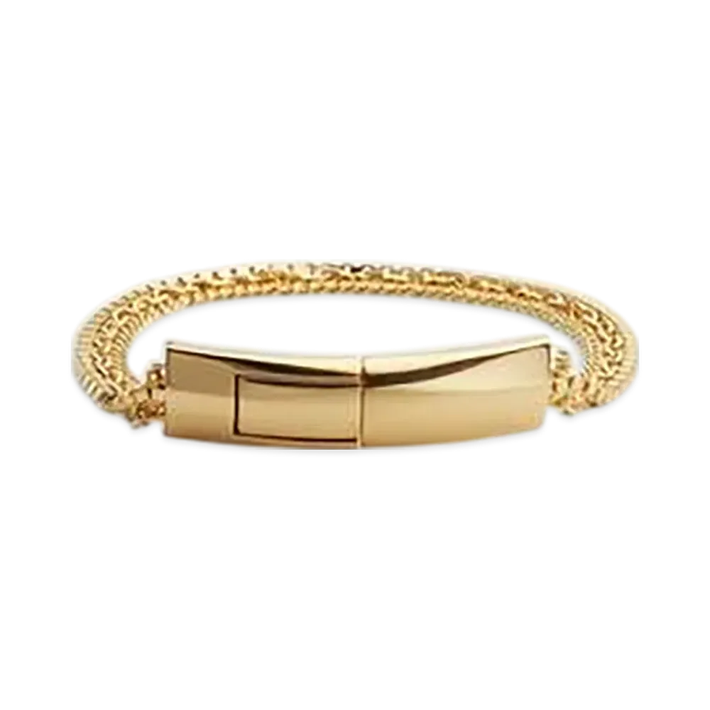 Bottega Veneta Detail Chain Bracelet "Yellow Gold"