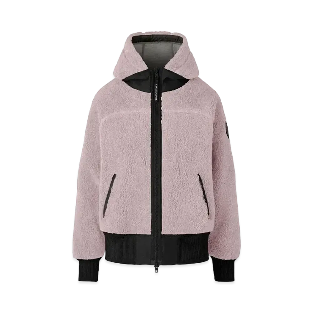 CANADA GOOSE Simcoe Oversized Hoody Kind High Pile Fleece Black Label "Lucent Rose"