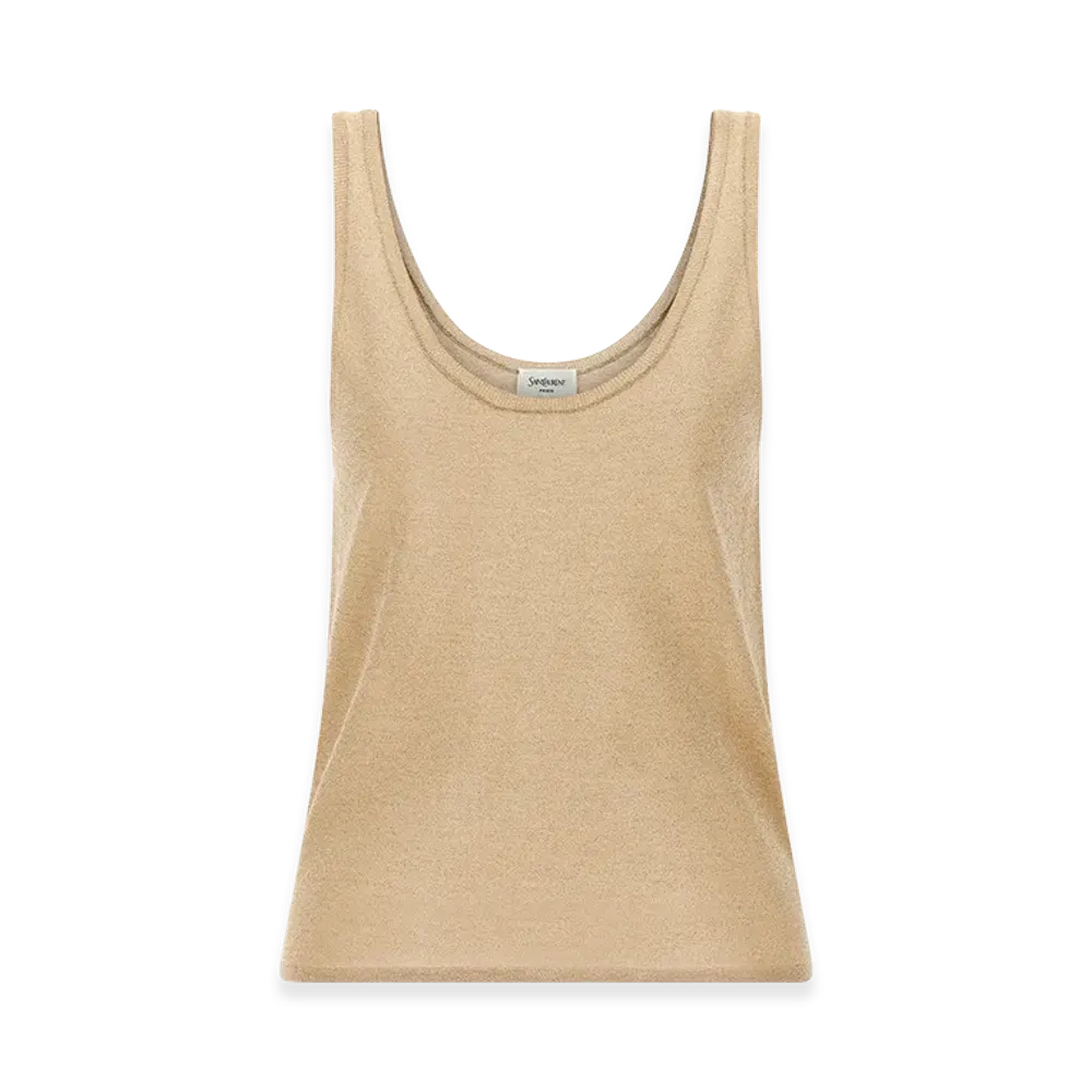 Saint Laurent Women's Lame Top "Gold"