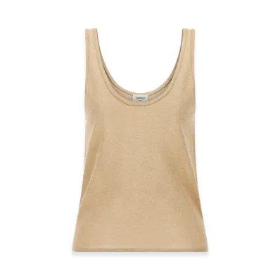 Saint Laurent Women's Lame Top "Gold"