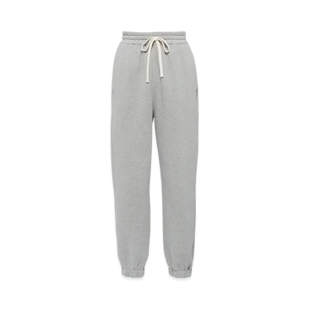MIU MIU Women's Cotton Joggers with Embroidered Logo "Grey"