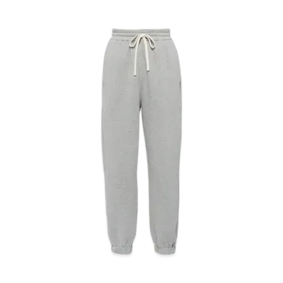 MIU MIU Women's Cotton Joggers with Embroidered Logo "Grey"