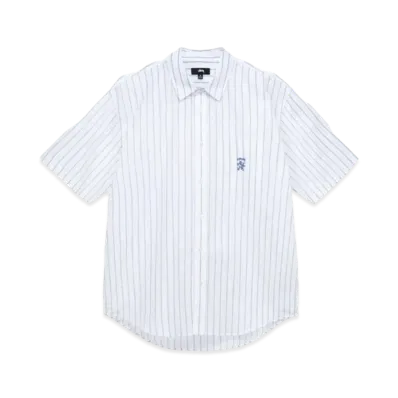 Stussy Boxy Striped Shirt "White Stripe"