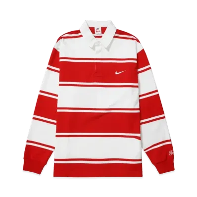 Supreme x Nike Stripe Rugby "Red"